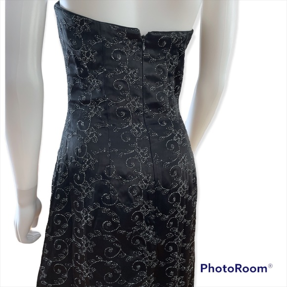 Jessica McClintock Black Glitter Gown - Picture 6 of 16